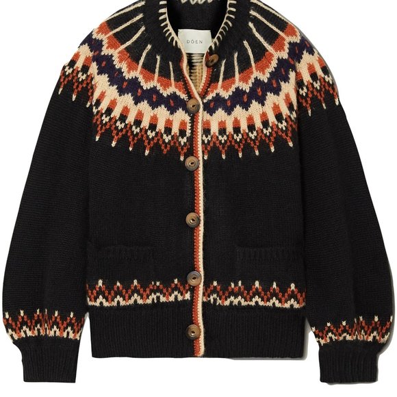 Doen Hue Cardigan in Aberdeen Fair Isle, large - Picture 2 of 8